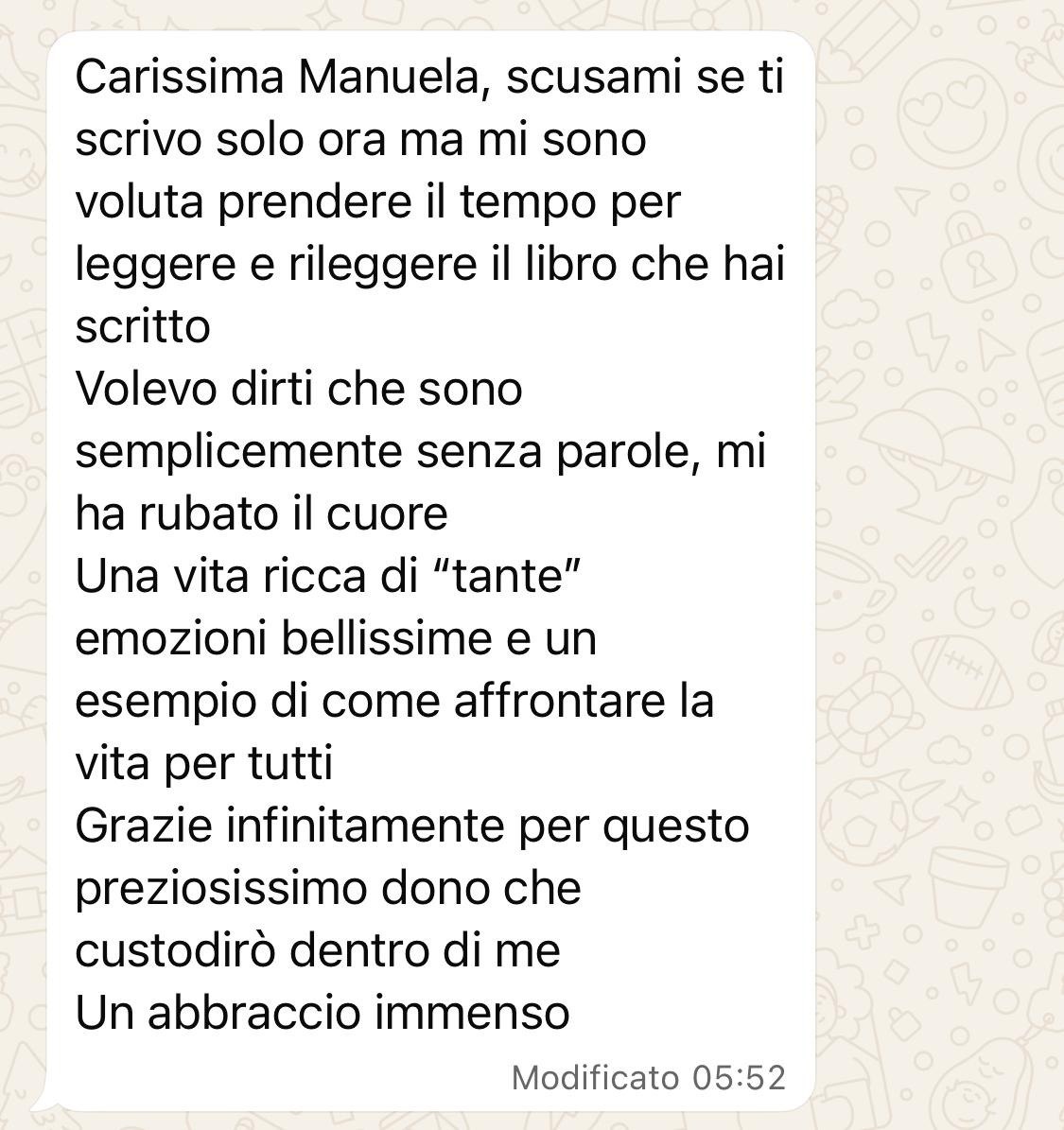 Testimonianza di un lettore del libro